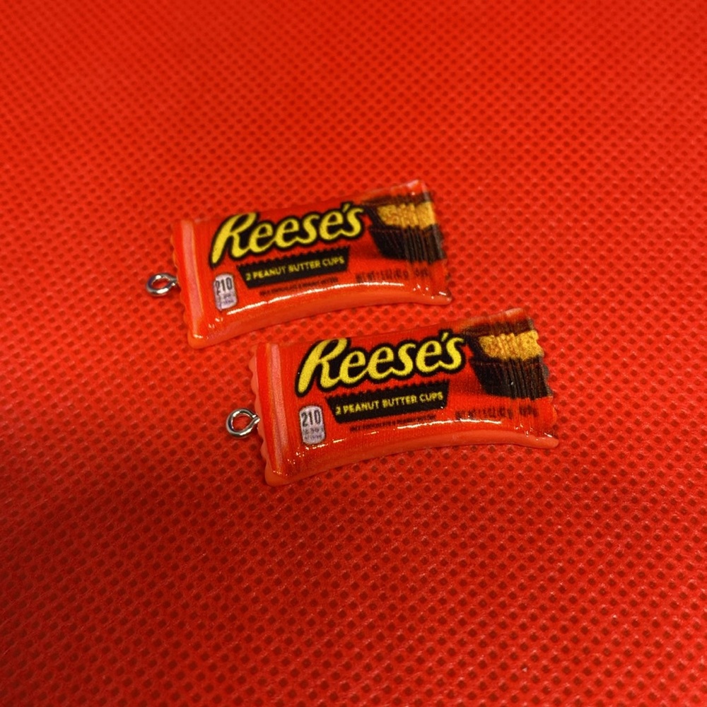 2pc Resin Candy Snack Charms DIY Projects Necklace or Earrings